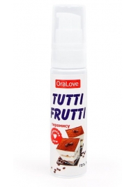 Гель-смазка Tutti-frutti со вкусом тирамису - 30 гр. - Биоритм - купить с доставкой в Нижнем Новгороде