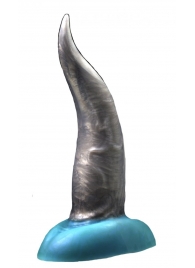 Черно-голубой фаллоимитатор  Дельфин small  - 25 см. - Erasexa - купить с доставкой в Нижнем Новгороде