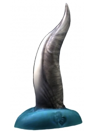 Черно-голубой фаллоимитатор  Дельфин small  - 25 см. - Erasexa - купить с доставкой в Нижнем Новгороде