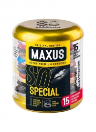 Презервативы с точками и рёбрами в металлическом кейсе MAXUS Special - 15 шт. - Maxus - купить с доставкой в Нижнем Новгороде
