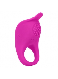 Ярко-розовое эрекционное виброкольцо Silicone Rechargeable Teasing Enhancer - California Exotic Novelties - в Нижнем Новгороде купить с доставкой