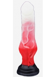 Бело-красный фаллоимитатор  Оборотень mini  - 20,5 см. - Erasexa - купить с доставкой в Нижнем Новгороде