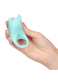 Нежно-голубое перезаряжаемое эрекционное кольцо Silicone Rechargeable Dual Exciter Enhancer - California Exotic Novelties - в Нижнем Новгороде купить с доставкой