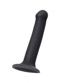 Черный фаллос на присоске Silicone Bendable Dildo M - 18 см. - Strap-on-me - купить с доставкой в Нижнем Новгороде