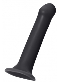 Черный фаллос на присоске Silicone Bendable Dildo XL - 20 см. - Strap-on-me - купить с доставкой в Нижнем Новгороде