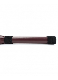 Бордовая плеть Ladys Arsenal с гладкой ручкой - 45 см. - БДСМ Арсенал - купить с доставкой в Нижнем Новгороде