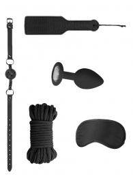 Черный игровой набор Introductory Bondage Kit №5 - Shots Media BV - купить с доставкой в Нижнем Новгороде