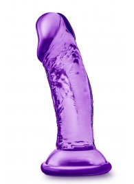 Фиолетовый фаллоимитатор на присоске SWEET N SMALL 4INCH DILDO - 11,4 см. - Blush Novelties