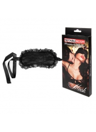 Черная кружевная маска с атласной лентой - Bior toys - купить с доставкой в Нижнем Новгороде