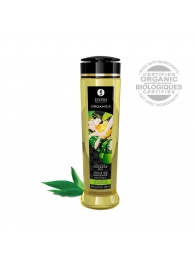 Массажное масло Organica с ароматом зеленого чая - 240 мл. - Shunga - купить с доставкой в Нижнем Новгороде