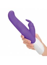 Фиолетовый G-стимулятор с клиторальным отростком - 24 см. - Rabbit Essentials