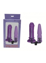 Фиолетовая двойная насадка для секс-машин - MyWorld - DIVA - купить с доставкой в Нижнем Новгороде