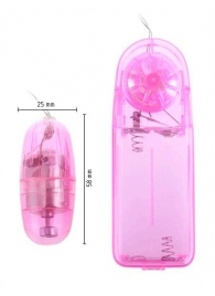 Розовое виброяйцо Spy Egg с пультом - Eroticon