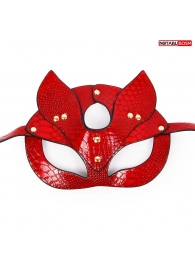 Красная игровая маска с ушками - Notabu - купить с доставкой в Нижнем Новгороде