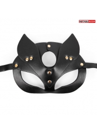 Черная игровая маска с ушками - Notabu - купить с доставкой в Нижнем Новгороде