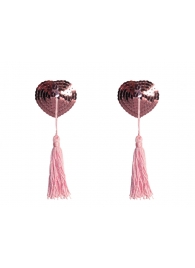 Розовые пэстисы-сердечки Gipsy с кисточками - Lola Lingerie купить с доставкой