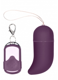 Фиолетовое виброяйцо Medium Wireless Vibrating G-Spot Egg с пультом - 7,5 см. - Shots Media BV