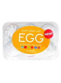 Набор из 6 мастурбаторов Tenga EGG Easy Beat с различным рельефом - Tenga - в Нижнем Новгороде купить с доставкой