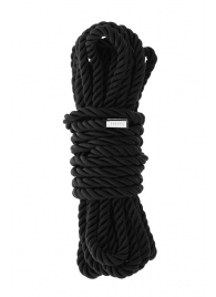 Черная веревка для шибари DELUXE BONDAGE ROPE - 5 м. - Dream Toys - купить с доставкой в Нижнем Новгороде