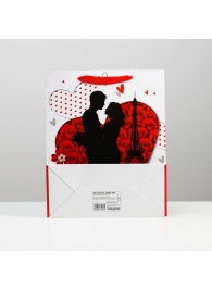 Подарочный пакет  Романтичная пара Love  - 32 х 26 см. - Сима-Ленд - купить с доставкой в Нижнем Новгороде