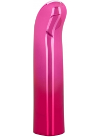 Розовый изогнутый мини-вибромассажер Glam G Vibe - 12 см. - California Exotic Novelties