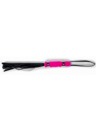 Черный флогер с розовой ручкой - 28 см. - Джага-Джага - купить с доставкой в Нижнем Новгороде