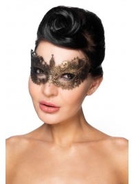 Золотистая карнавальная маска  Авиор - Джага-Джага купить с доставкой