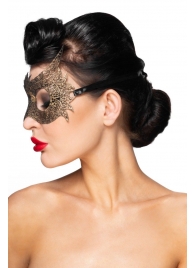 Золотистая карнавальная маска  Альхена - Джага-Джага купить с доставкой