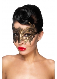 Золотистая карнавальная маска  Андромеда - Джага-Джага купить с доставкой