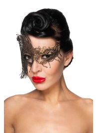 Золотистая карнавальная маска  Капелла - Джага-Джага купить с доставкой