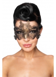 Золотистая карнавальная маска  Талиман - Джага-Джага купить с доставкой