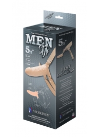 Телесный мужской парапротез MEN STYLE - 15 см. - LOVETOY (А-Полимер) - купить с доставкой в Нижнем Новгороде
