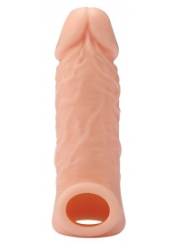 Телесная насадка EXTENDER WITH BALL STRAP 5.5 - 14 см. - Dream Toys - в Нижнем Новгороде купить с доставкой