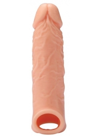 Телесная насадка EXTENDER WITH BALL STRAP 6.5 - 17 см. - Dream Toys - в Нижнем Новгороде купить с доставкой