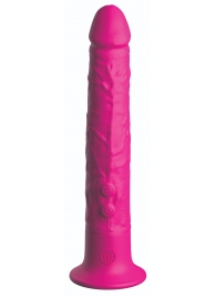 Ярко-розовый вибромассажер-реалистик с присоской Classix Wall Banger 2.0 - 19,1 см. - Pipedream