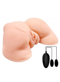 Телесная вибровагина Julie с 2 рабочими отверстиями - Baile - в Нижнем Новгороде купить с доставкой