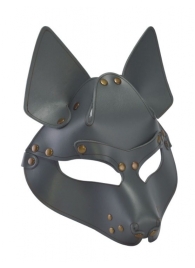 Серая маска Wolf с клепками - Sitabella - купить с доставкой в Нижнем Новгороде