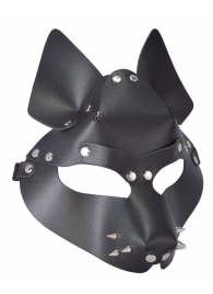 Черная маска Wolf с шипами - Sitabella - купить с доставкой в Нижнем Новгороде