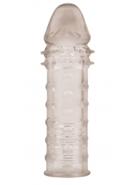 Дымчатая удлиняющая насадка на пенис Extra Texture Sleeve - 16,2 см. - Chisa - в Нижнем Новгороде купить с доставкой