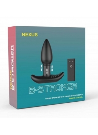 Черная анальная вибропробка Nexus B-Stroker - 13 см. - Nexus Range