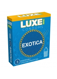 Текстурированные презервативы LUXE Royal Exotica - 3 шт. - Luxe - купить с доставкой в Нижнем Новгороде
