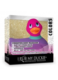 Фиолетово-розовый вибратор-уточка I Rub My Duckie 2.0 Colors - Big Teaze Toys - купить с доставкой в Нижнем Новгороде