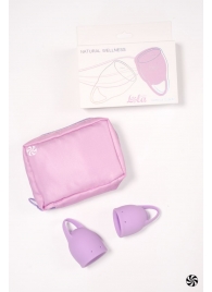 Набор из 2 сиреневых менструальных чаш Orchid - Lola Games - купить с доставкой в Нижнем Новгороде