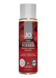 Лубрикант на водной основе с ароматом клубники JO Flavored Strawberry Kiss - 60 мл. - System JO - купить с доставкой в Нижнем Новгороде