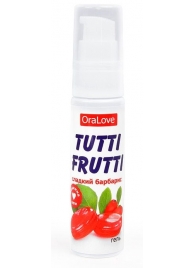Гель-смазка Tutti-frutti со вкусом барбариса - 30 гр. - Биоритм - купить с доставкой в Нижнем Новгороде
