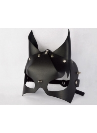 Черная кожаная маска  Черт - Sitabella - купить с доставкой в Нижнем Новгороде