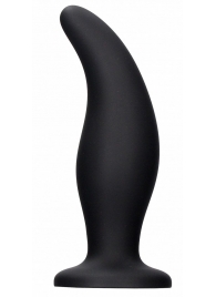 Черная анальная пробка Curve Butt Plug - 11,4 см. - Shots Media BV