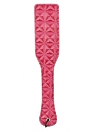 Розовый пэддл с геометрическим рисунком - 32 см. - Erokay - купить с доставкой в Нижнем Новгороде