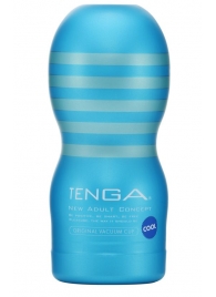 Мастурбатор с охлаждающей смазкой TENGA Original Vacuum Cup Cool - Tenga - в Нижнем Новгороде купить с доставкой