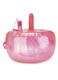 Розовая надувная подушка для секса в вибратором - Lux Fetish - купить с доставкой в Нижнем Новгороде